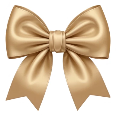 Beige bow sticker