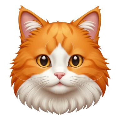 kucing oren yang imut sticker