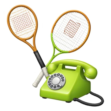 Téléphone raquette de tennis  sticker