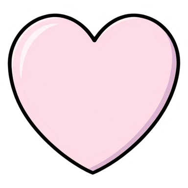 Sparkly heart sticker