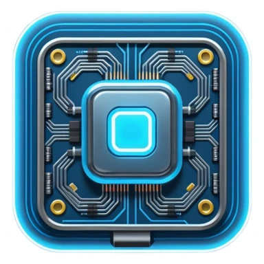 cyberpunk data chip sticker