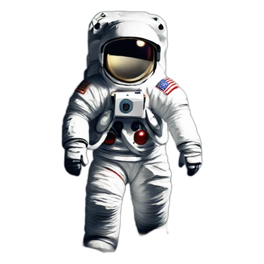 walking on the moon sticker