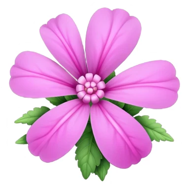 big single verbena flower sticker