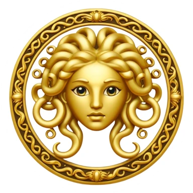 Medusa Versace logo sticker