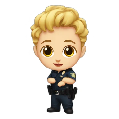 Baby cops sticker