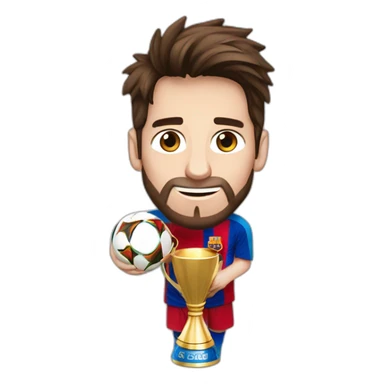 Messi y la copa del mundo sticker