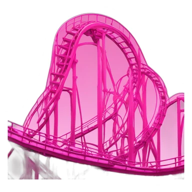 Pink rollercoaster sticker