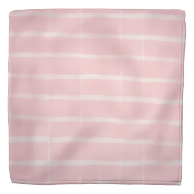 Baby pink and white checkered blanket folded  sticker