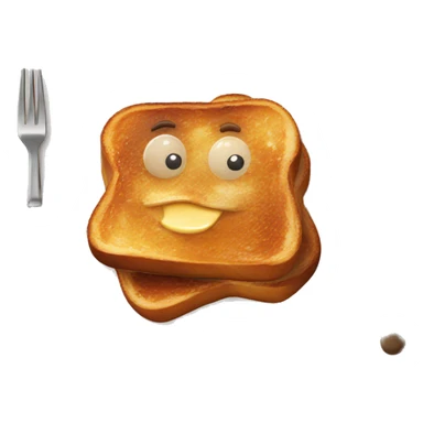 delicious  french toast in plate sticker