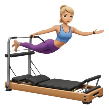 pilates reformer girl sticker