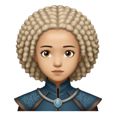 Missandei  from Games of throne character face only front face sticker