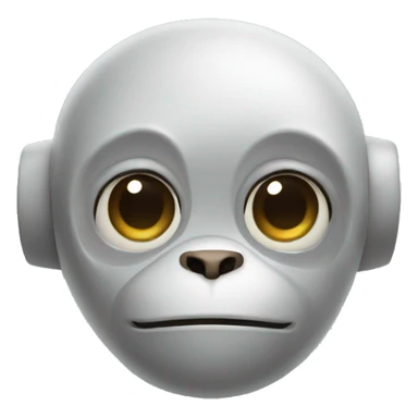 Cute AI robot monkey Webb sticker