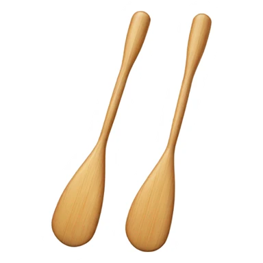 Two overlapping canoe paddles crossed together sticker