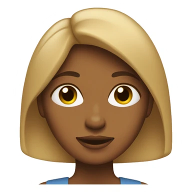 mujer delgada, de pelo hasta los hombros sticker