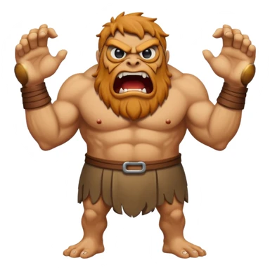 fullbody one-eye ancient giant cyclope roaring sticker