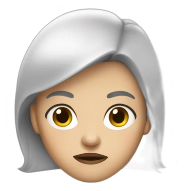 annoyed white woman sticker