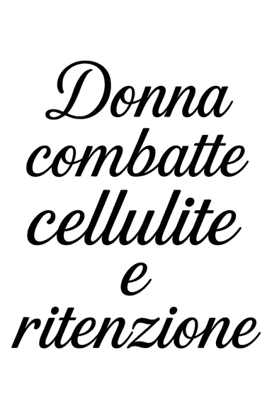 Donna combatte cellulite e ritenzione sticker