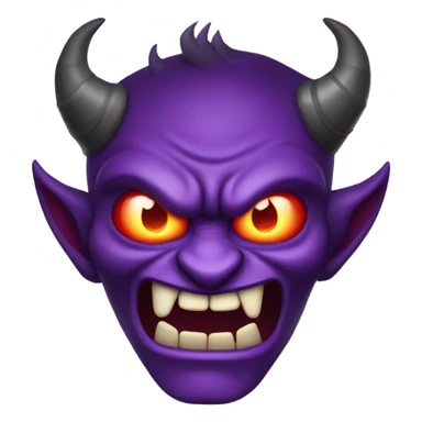 Demon emoji sticker