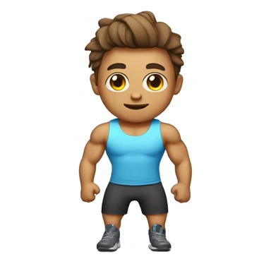 oun lad at the gym sticker