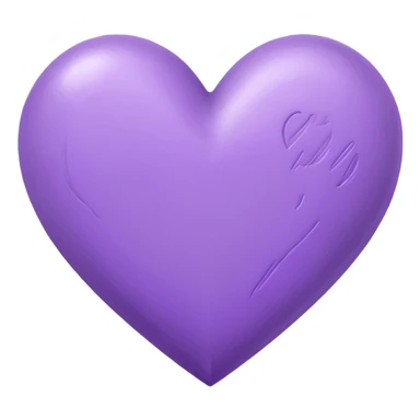 purple heart drwan by pencil on sheet of paper sticker
