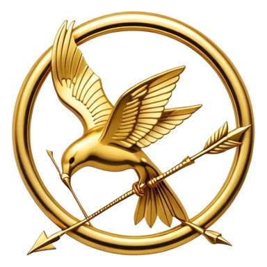 Mockingjay pin sticker