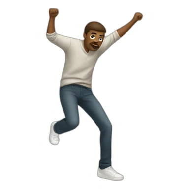 Homme qui fait un dab sticker