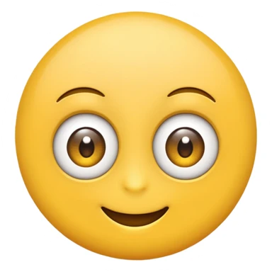 emoji with two big eyes and one small eye sticker