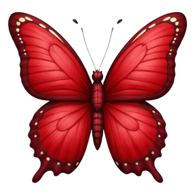 butterfly dark red sticker