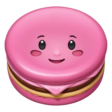 Pink food sticker
