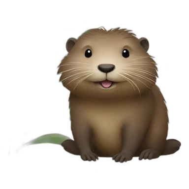 Nutria in love sticker