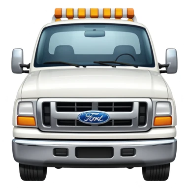White Ford Truck sticker
