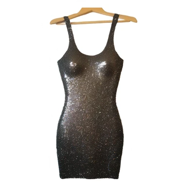 sparkly short bodycon dress on hanger sticker