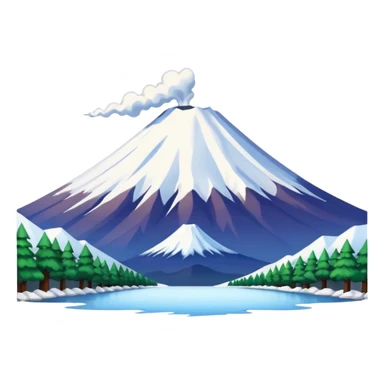 Fuji mountain sticker
