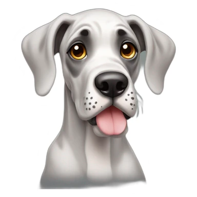 Cute little Great Dane sticker
