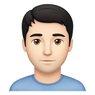 Black haired Caucasian man named Matt￼ sticker