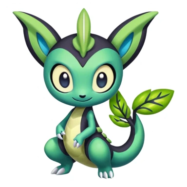 Colorful Exotic Meloetta-Zygarde-Virizion-Venom-Stitch-Fakémon-creature-hybrid sticker