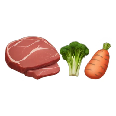 Meat and 2 veg sticker