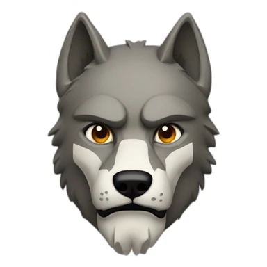 Wolf Spartan man sticker