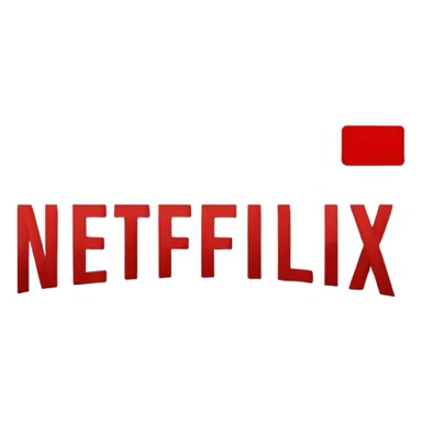 Black netflix logo sticker