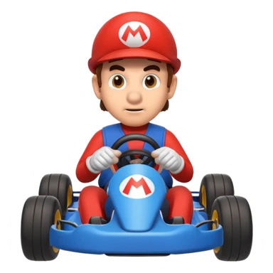 Mario fait du kart sticker