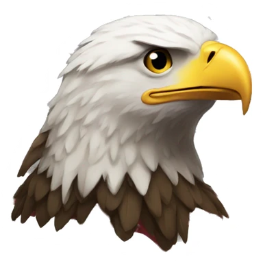 eagle with american flag sticker