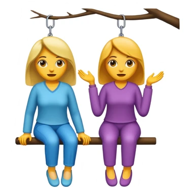 Two dead women hanging out sticker