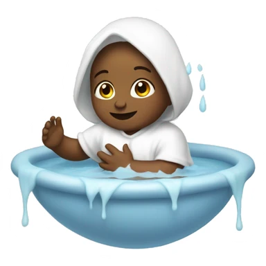 Baptizing baby sticker