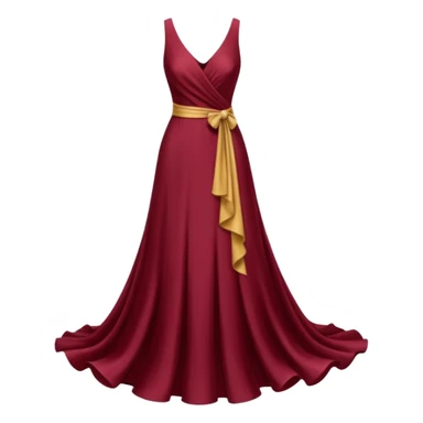 Burgundy dress sticker