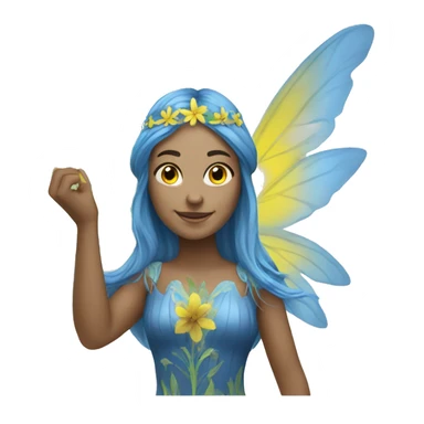 create a fairy that symbolizes Ukraine
 sticker