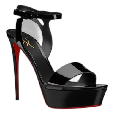 Ysl heel sandal TRIBUTE PLATFORM SANDAL black PATENT LEATHER sticker