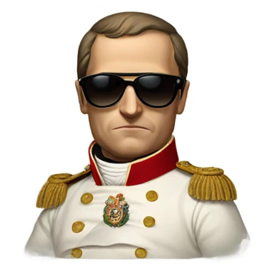  Napoleon  with sunglasses  sticker