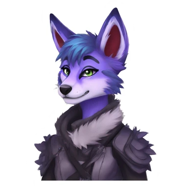 Edgy anthro furry by Falvie, LiLaiRa, AngieWolf sticker