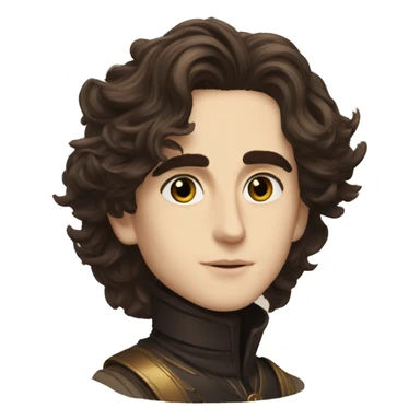 timothee chalamet in dune costume sticker