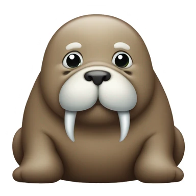 Cute walrus sticker